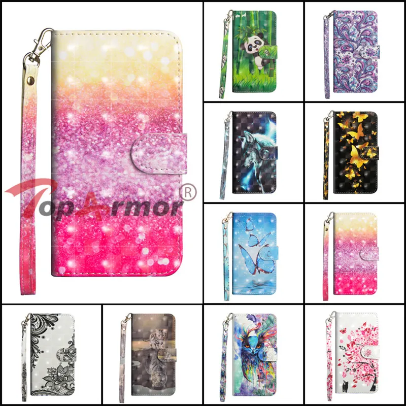 

Luxury PU Leather Wallet Cover For Meizu MeiLan 6 5.2" Case Flip Book 3D Painted Stent Shell For Meizu M6 M 6 Phone Case Coque