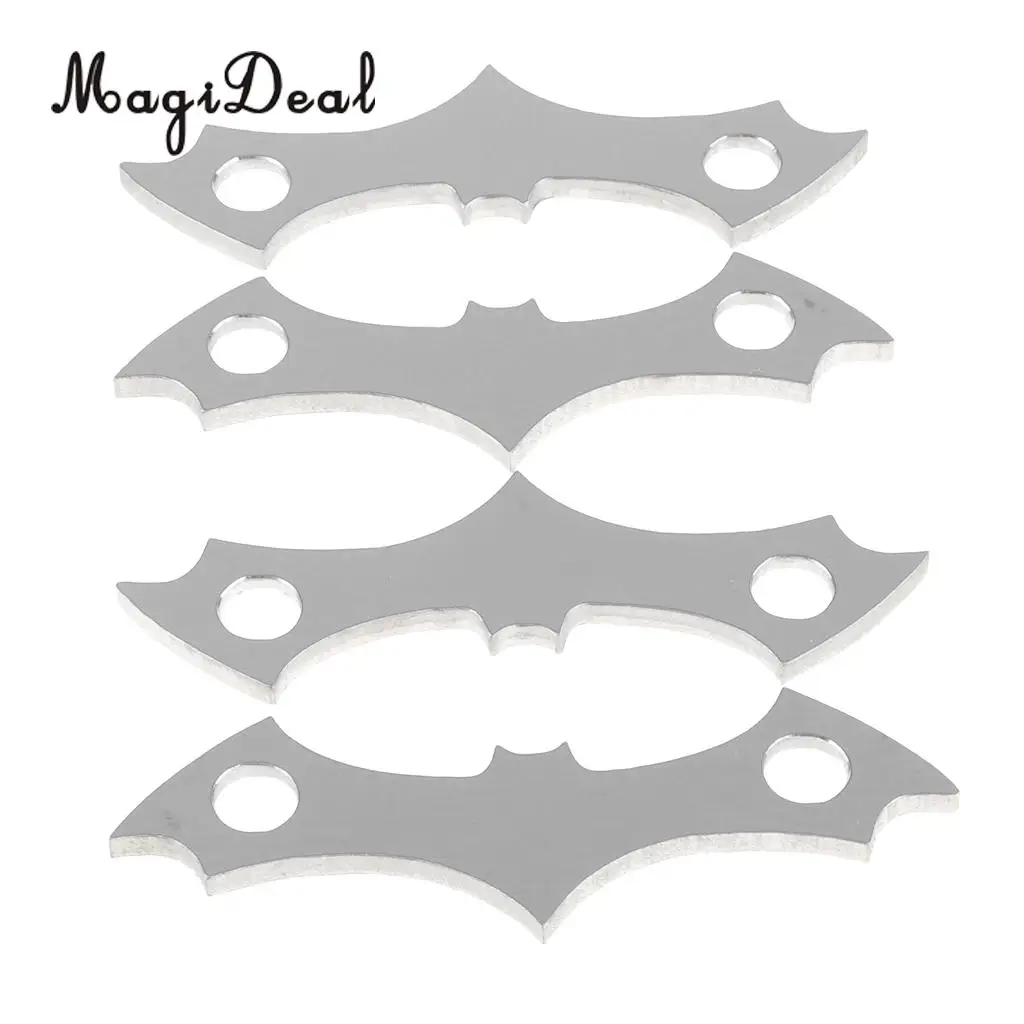 MagiDeal 4pcs Aluminum Alloy Skateboard Deck Protective Gasket Longboard Anti-sinking Prevent Sag Hardware for skateboard 