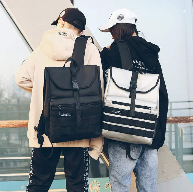 

Street Trend Hip-hop Personality Backpack Teenaager Student Fashion Student Backpack Unisex High Capacity Travel Bag D185