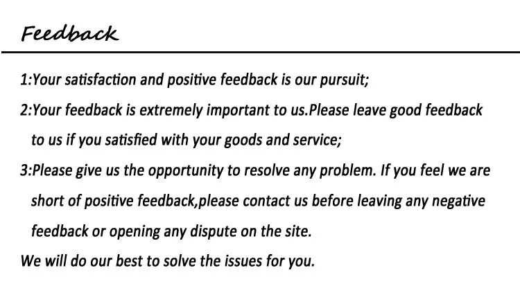 Feedback
