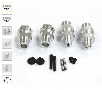 

Signswise Clipless Silver Wheel Axle Hub Extender for HPI Baja 5b 5t 5sc Km Truck 85180