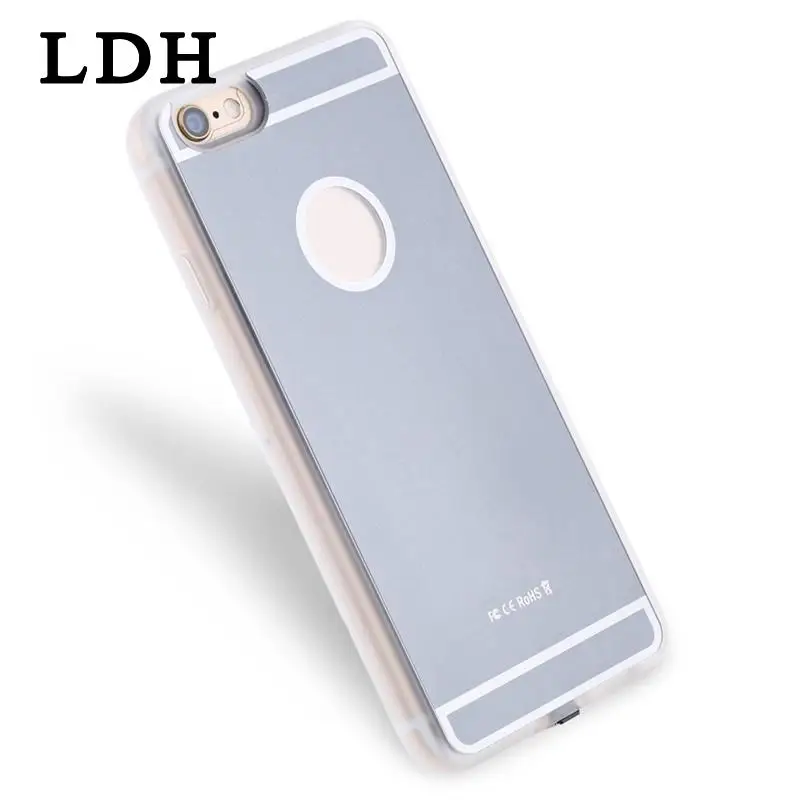 Rechargeable Backup Power Case for iPhone 6/6s Battery Charger TPU Back Cover Built-in Wireless Charging Receiver