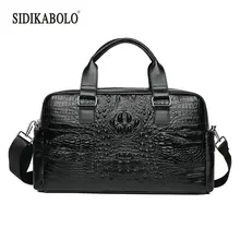 Мужские портфели из натуральной крокодиловой кожи, роскошная сумка из воловьей кожи, деловая сумка, сумка-мессенджер, дорожная сумка