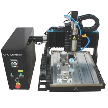 GĂŒnstig JFT Fabrik Preis Hohe PrĂ€zision Mini Cnc Router 3030 4 Axis Drehachse 1500 Watt Gravur Maschine FĂŒr Metall
