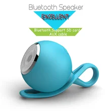 Круглый Мини Портативный Беспроводной Bluetooth стерео Surrond сабвуфер Совместимость Micro SD Водонепроницаемый Динамик MP3 плеер для смартфонов
