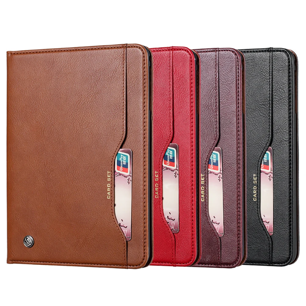 

For Samsung Galaxy Tab A 10.1 T510 T515 2019 Tablet Case PU Leather Flip Stand Business Card Slots Tablet Case For Galaxy T510