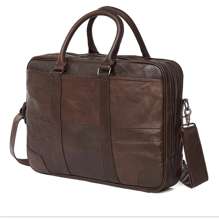 Мужские повседневные деловые сумки через плечо из натуральной кожи, портфель, мужские сумки для ноутбука 14 или 15,6 дюймов, сумки-мессенджеры, портфель s