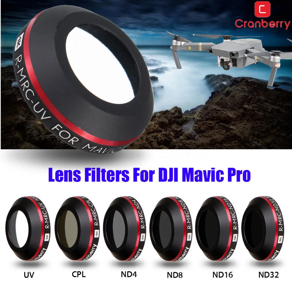 

New For DJI Mavic Pro Drone Camera Lens Filters ND4 ND8 ND16 ND32 CPL UV HD Filter Mavic Pro Accessories