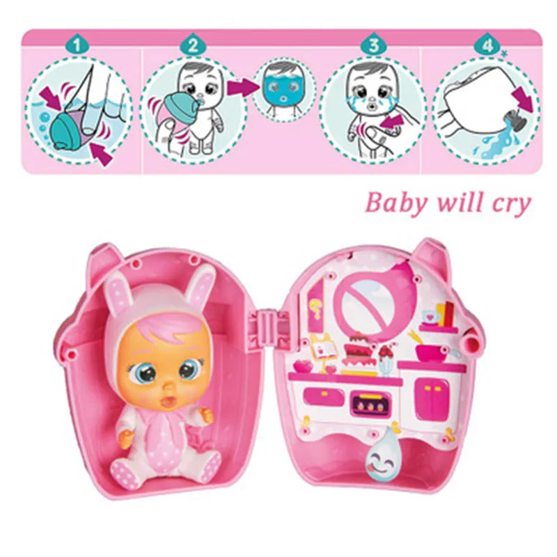

New Cry Babies Magic Tears bebe Crying doll reborn Toys Squishy Poopsie Slime Surprise Squishy cry and sing music for kids gifts