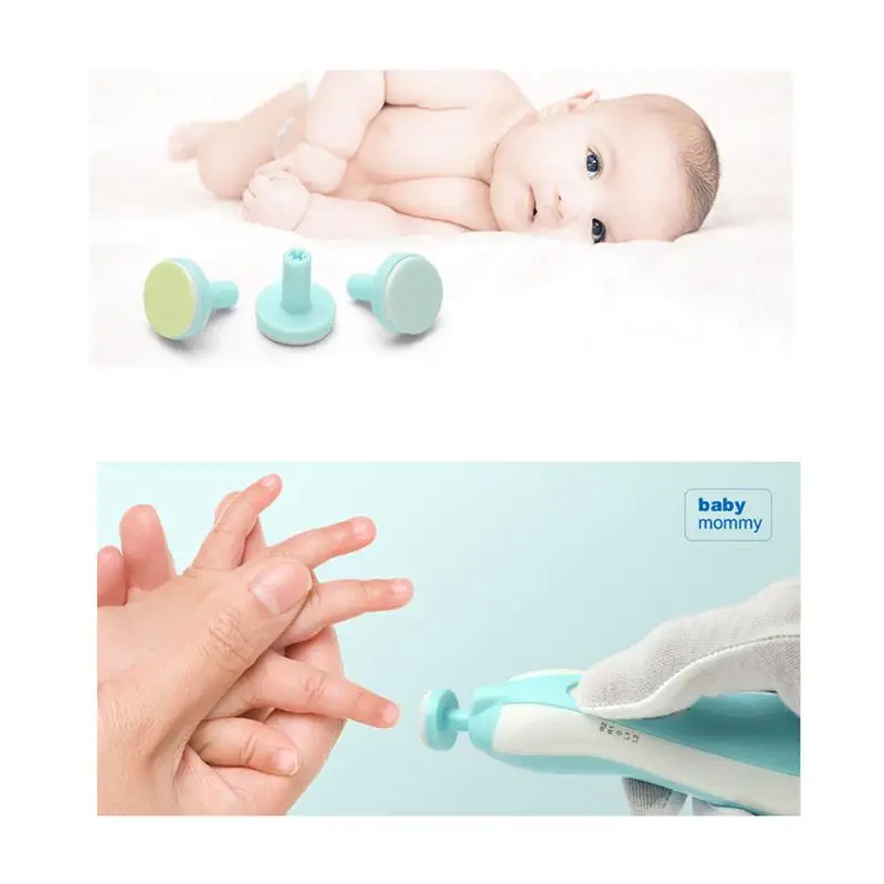 4 шт заправки для детских ногтей, триммер, сменные шлифовальные головки для ногтей, пилка для полирования ногтей, кусачки для ногтей