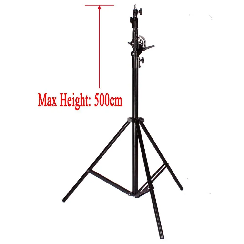 Double Heavy Duty 2 in 1 500CM Rotatable Studio Boom Stand Light Stand