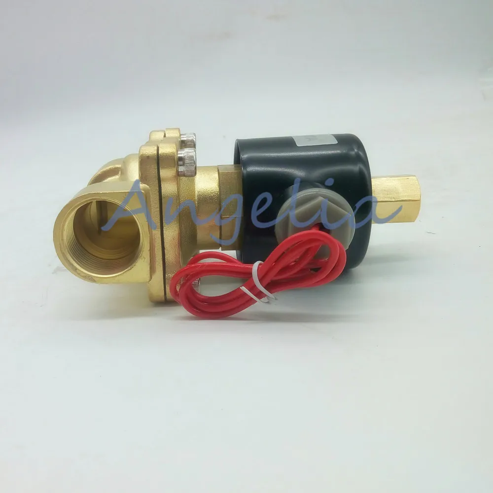G1-1/" N/O DC24V DC12V Латунь Электромагнитный клапан воды бензиновых воздушных нормально разомкнутый Тип