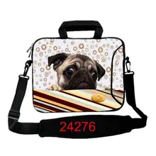 10 12 13 14,4 15 17 дюймов Мопс неопрен ноутбук рукав CaseLaptop наплечная сумка-чехол для Asus Dell Toshiba hp Прямая