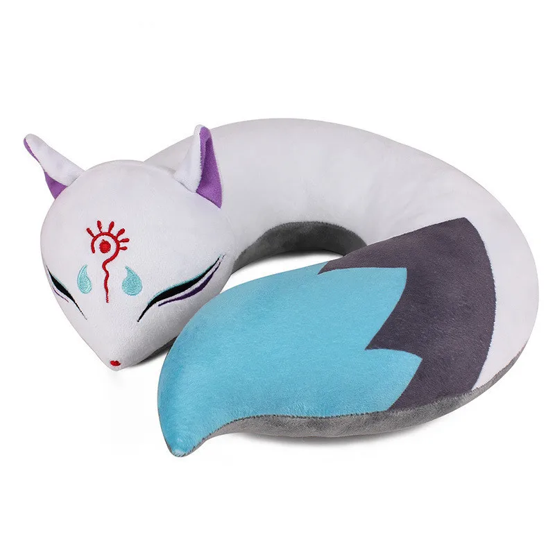 

Popular Games Onmyoji Plush Doll Creative Demon Fox U Type Pillow Game Accessories Toys For Kids Christmas Surprise Gift Y672