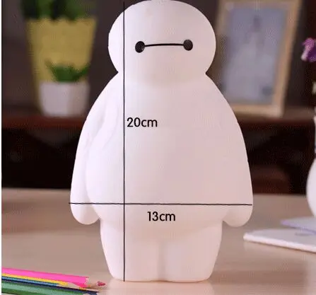 

20*13cm Big Hero 6 Baymax Kawaii Pencil Cases Multi-functional Stationery Pen Bags Storage Pencil Box School Supplies