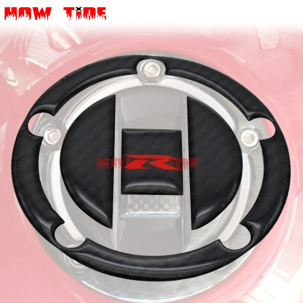 3D Real Carbon Gas Cap Tank Pad Filler Cover for GSXR 600 GSXR 750 GSXR 1000 K1 K2 K3 K4 K6 K7