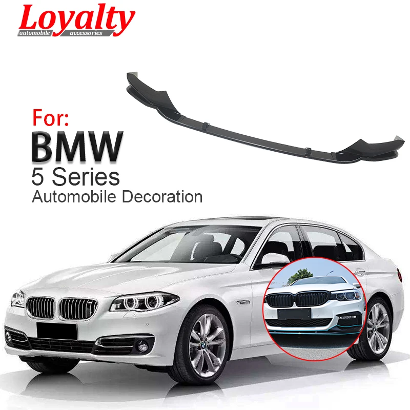 

Loyalty for 2017 2018 BMW 5 Series G30 M-Performance Style Front Bumper Lip Spoiler Gloss Black Car Styling Auto Accessories
