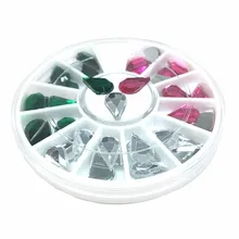 

Water Drop Nail Art Decorations Wheel Kawaii 3d Dekor Charms Manicure White Gems Nail Crystal Flatback Dazzling Accessoires