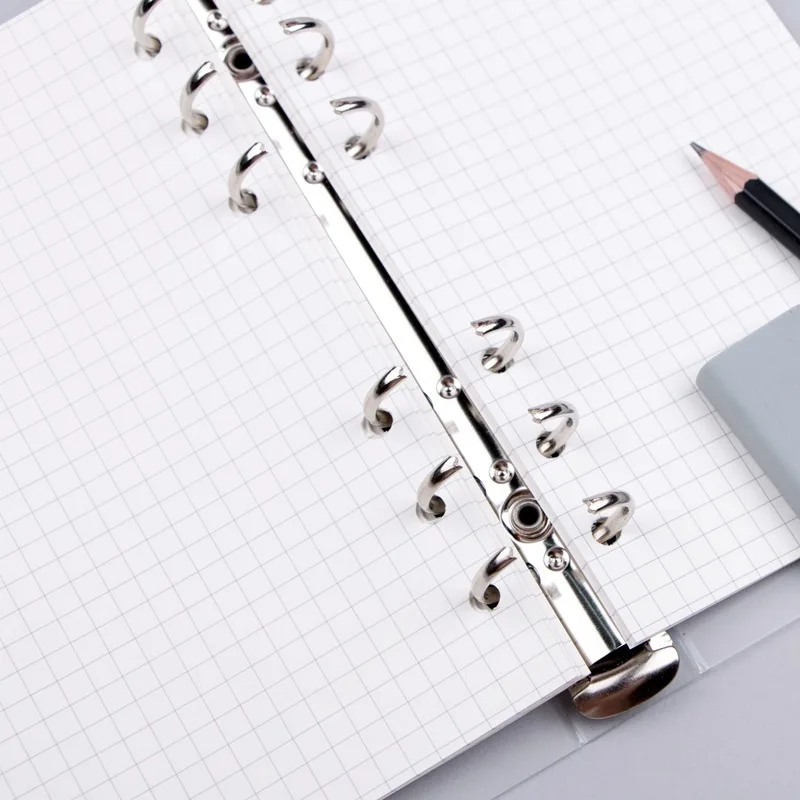 48K Transparent Matte Loose Leaf Notebook Refill Spiral Binder Planner Inner Page Inside Paper Dairy Line Grid Office Supplies