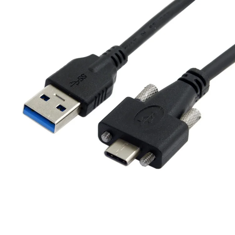 5 Гбит/с USB 3 0 к 1 Type-C кабель с винтовым фиксирующим соединителем 2 м 4 фута USB-c имеет