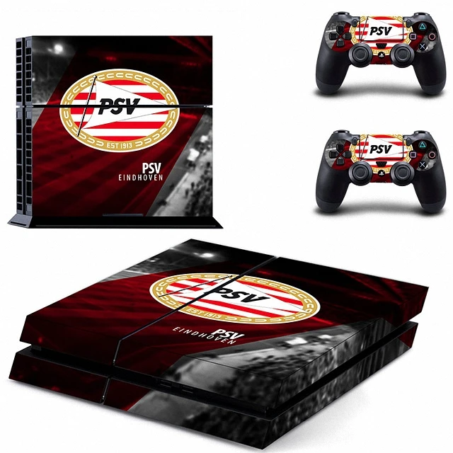Newest PSV Eindhoven Football Team PS4 Skin Sticker Decal Vinyl For PS4 Console + 2 Controllers