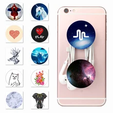 

Lazy 2018 Pop Mobile Phone Socket Expanding Stand Grip Finger Holder Universe Scenery Phone Holder Rotatable Stand