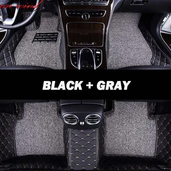 

Car Wind Leather Auto car floor Foot mat For citroen c5 c4 picasso c-elysee DS4 5 6 car accessories waterproof carpet rug floor