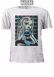 Monster High Frankie Stein футболка жилет для мужчин и женщин унисекс 2529 Повседневная принтованная футболка, хип хоп забавная футболка