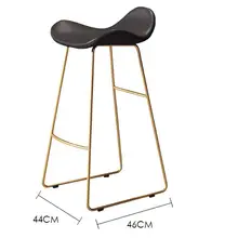 Скандинавский барный стул творческая современная в стиле минимализма барный стул переднее сиденье Досуг чайная Кофейня высокий стул