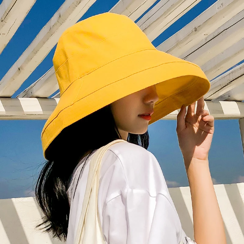 plain bucket hats with string
