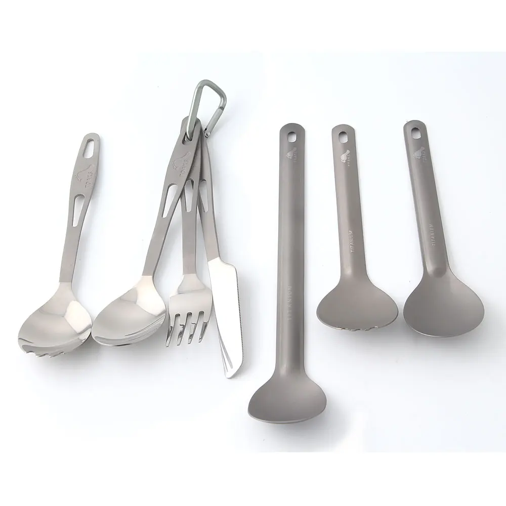 

TOAKS Ultralight Titanium Tableware Outdoor Flatware Cutlery Fork and Spoon