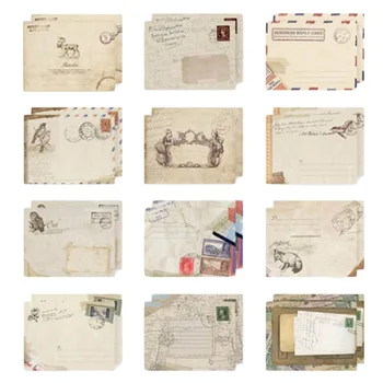 

12 Pcs/lot (1 Bag ) Mini Cute Ancien Paper Envelope Retro Vintage European Style For Card Scrapbooking Gift