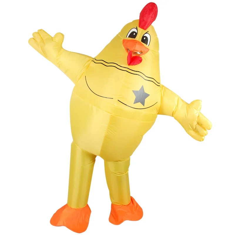 Purim Inflatable Rooster Chicken Costume Blow Up Cock Costume