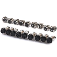 1 Set 16mm GX16-(2/3/4/5/6/7/8/9/10Pin) Screw Aviation Connector Plug The aviation plug Cable connector Regular plug and socket 1 Set 16mm GX16-(2/3/4/5/6/7/8/9/10Pin) Screw Aviation Connector Plug The aviation plug Cable connector Regular plug and socket