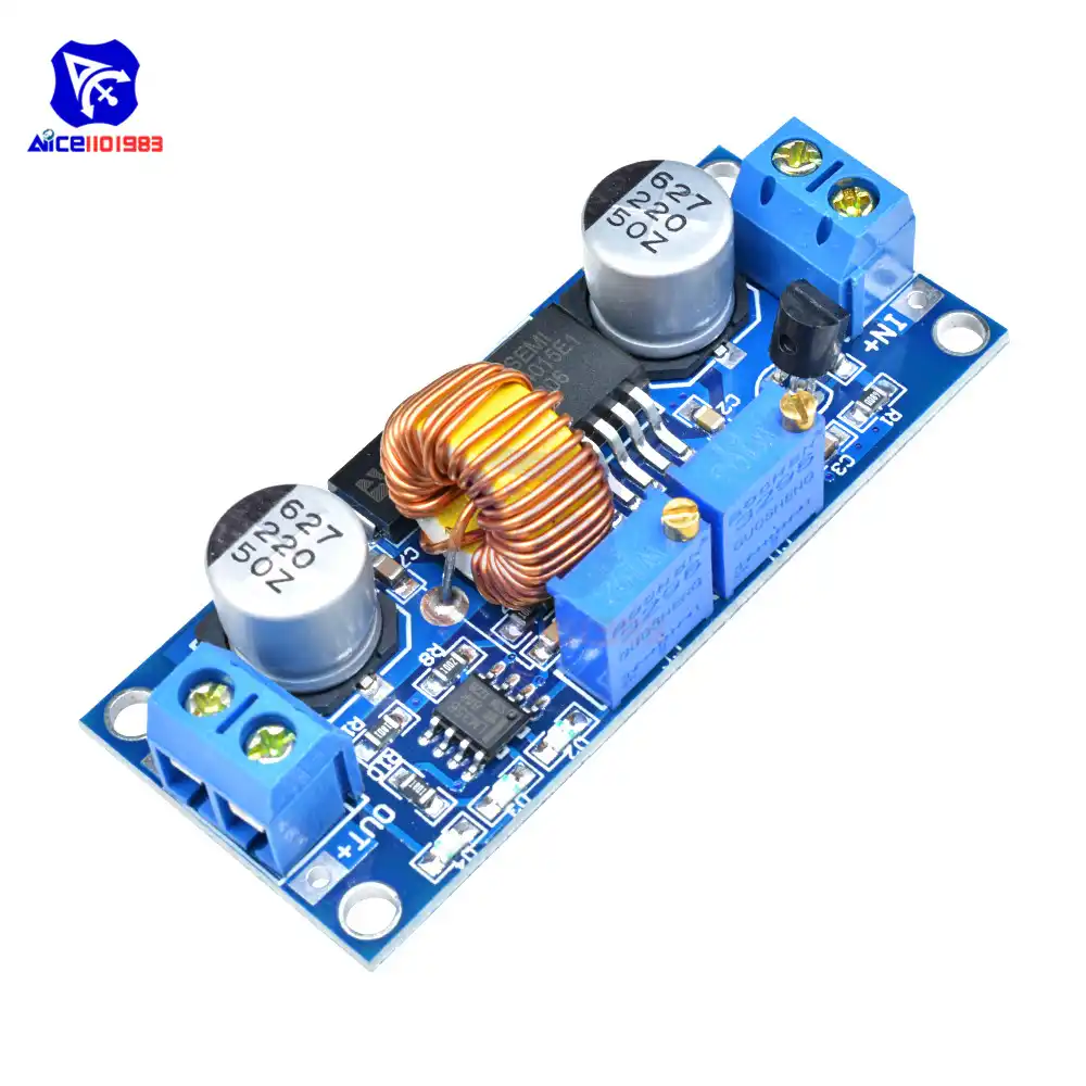 XL4015 5A 75W Adjustable DC-DC Boost Step Down Power Supply Voltmeter Modul GE