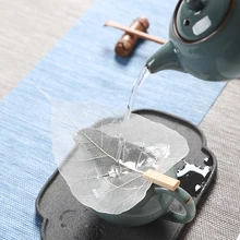 Аксессуары для чая, чай с натуральными листьями, фильтр для утечки чая Bodhi, листья, ярмарка, чашка для чая, ситечко для чайной церемонии