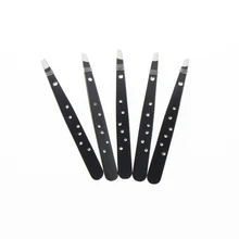 5Pcs/Set Aliexpress Fast Shipping With Rhinestone Best Professional Stainless Steel Slanted Women Girl Eye Brow EyeBrow Tweezer