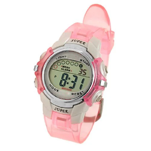 

YCYS- Children Pink Band Water Resistant Sports Digital Watch