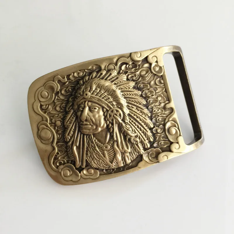 Retail 2016 New Style High quality Solid brass Indian men's Belt