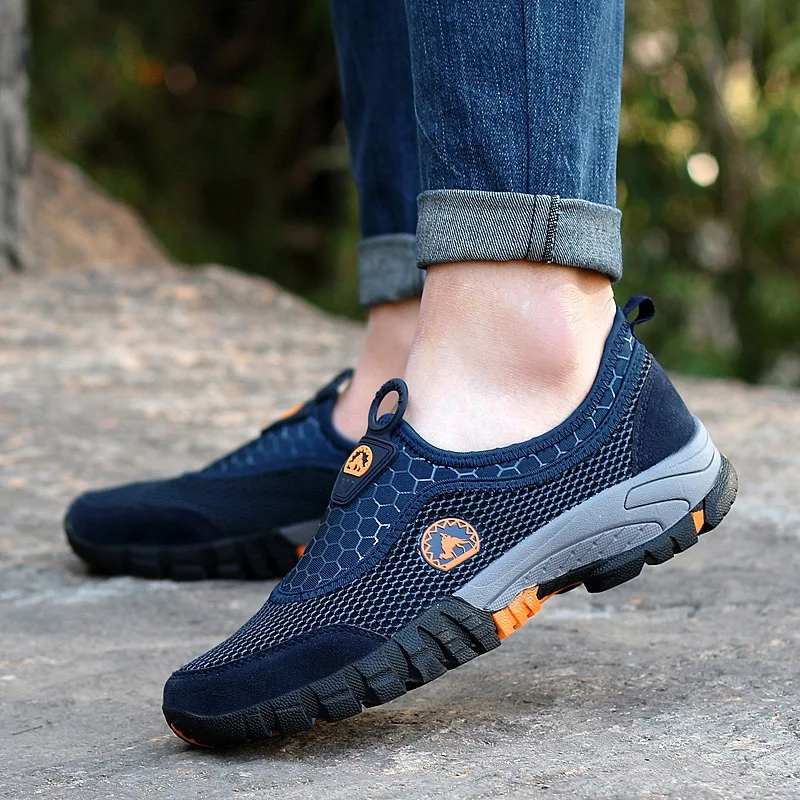 Summer Men's Casual Shoes Outdoor Sneakers Non-slip Wear-resistant Work Shoes Male Mesh Breathable Travel Shoes Drop Shipping Summer Men's Casual Shoes Outdoor Sneakers Non-slip Wear-resistant Work Shoes Male Mesh Breathable Travel Shoes Drop Shipping