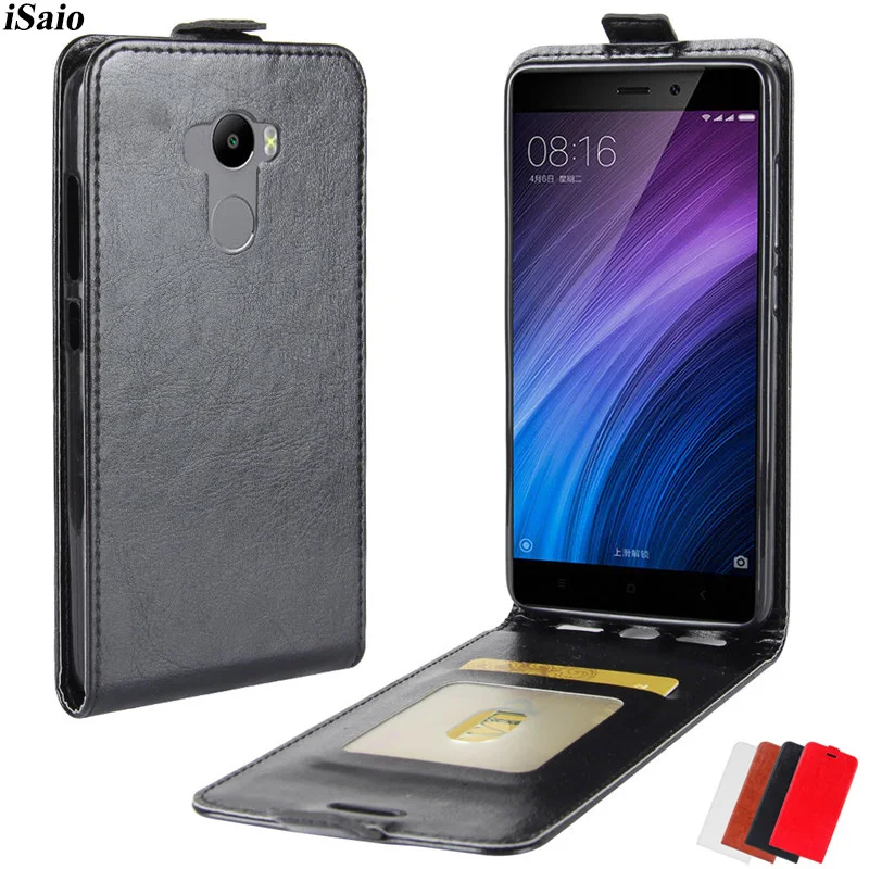 

Vertical Flip Case for Xiaomi Redmi 4 Leather Bumper Cover Xiami Xiomi Redmi 4 pro Phone Cases Bag Funda Capas with Card Holder