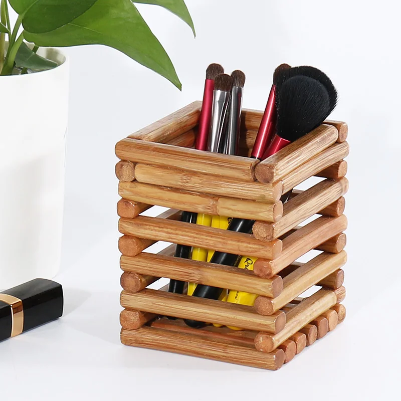 Cosmetic pen storage tube desktop simple pen holder storage box Chinese