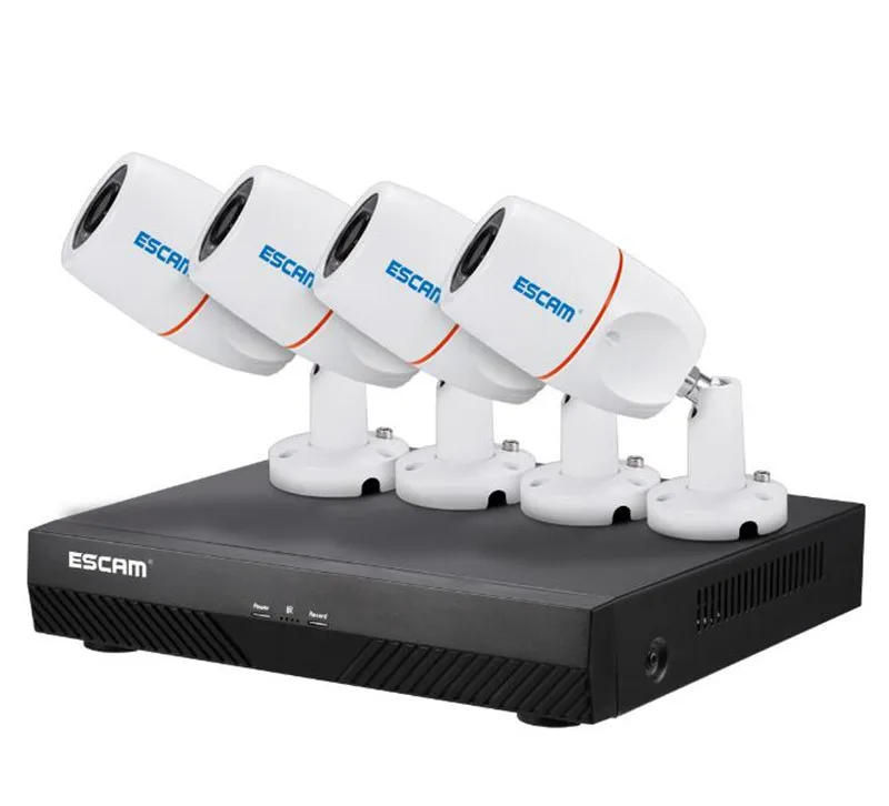 

ESCAM PK405 1080P IP Camera 4CH POE NVR Kit