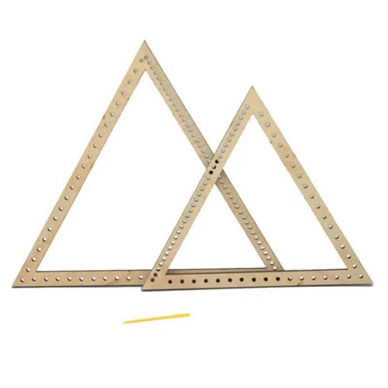 Треугольный деревянный трикотажный ткацкий станок инструмент для плетения ручной работы ветряной колокольчик Ловец снов на стену висячий орнамент домашнее шитье ремесло D