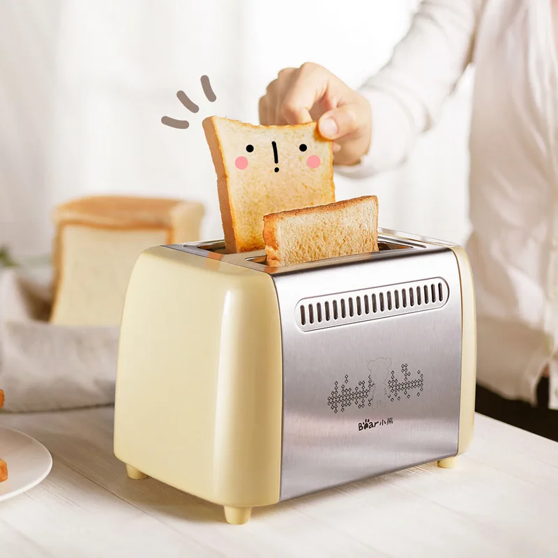 

Toaster stainless steel edging toasted bread toast driver breakfast machine 6 files