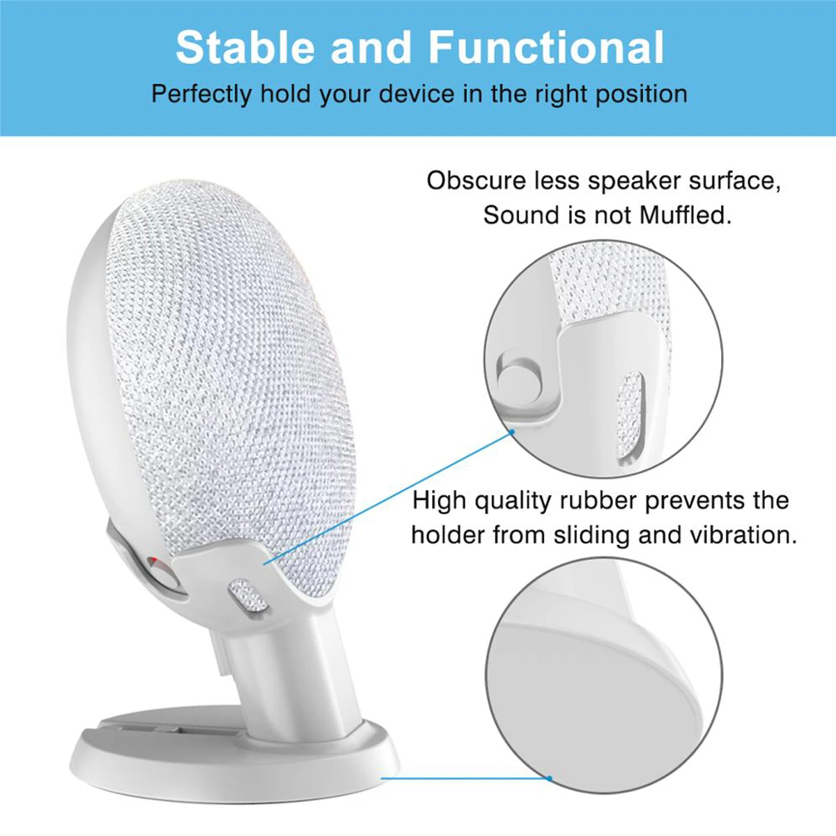 2019 For Google Home Mini Desktop stand table holder Voice Assistants Compact Holder Case Plug in Kitchen Bedroom Audio Mount