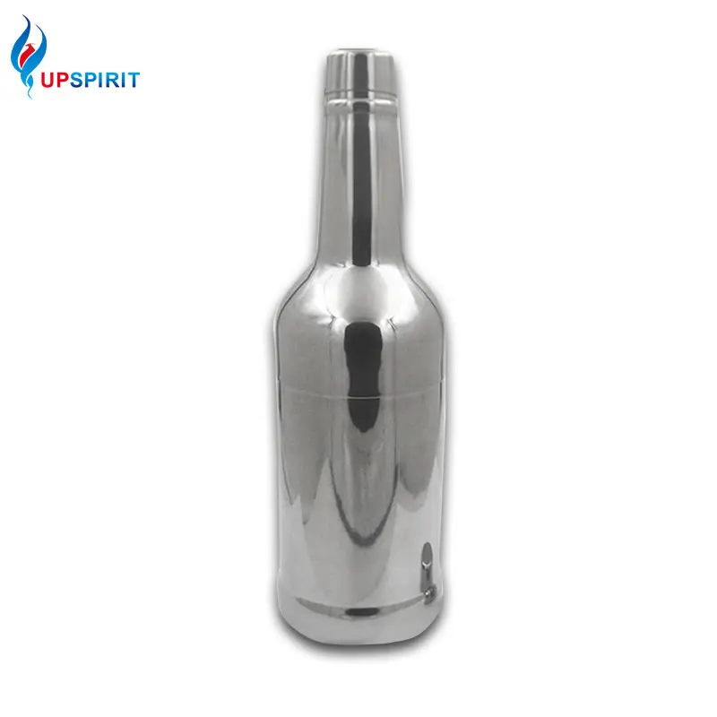

Upspirit Stainless Steel 550ml Bottle Shaped Cocktail Shaker Beer Bottle Design Drink Martini Shaker Kitchen Dining&Bar