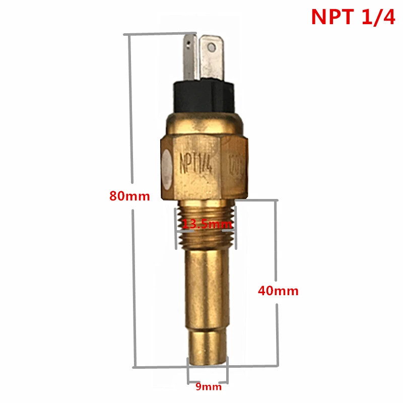 Датчик температуры масла для Honda city civic 1999 2001 2005 2006 2008 ek accord 7 2008 температура сигнализации 120 градусов - Цвет: NPT 1-4
