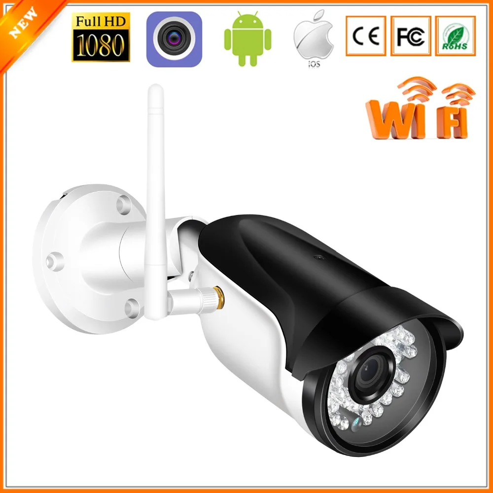 

BESDER Wireless Outdoor Security Camera 1080P 960P 720P IR Night Vision Motion Detect ONVIF Bullet IP Camera WiFi + SD Card Slot