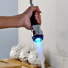 Светодиодный светильник кухонный кран насадка на смеситель насадка вытяжная насадка распыляющий носик Сменная головка в хром